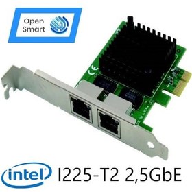 Resim Open Smart 2 Port Intel I225-T2 2,5GbE Ethernet Kart - OPS7207NT 