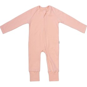 Resim Hype Store Organik Pamuk Çocuk Ayaklı Uyku Tulumu - 1 TOG - (12-18 Ay) - Somon 