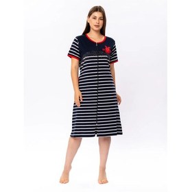 Resim Dınar Textıle Fermuarlı Ev Triko Bornozu 420838252 Mavi 