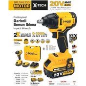 Resim Sgs SGS5502 Kömürsüz 20 Volt 4.0Ah Darbeli Somun Sıkma Seti 