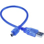 Resim Mini USB Mp3 Mp4 Şarj ve Data Kablosu 30 cm Harici HDD Kablosu 