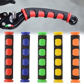 Resim Yumuşak Kaymaz Dayanıklı Fren Kolu Silikon Kılıfı Motosiklet Bisiklet Koruma Kapak Koruyucu Direksiyon Aksesuarları 