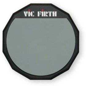 Resim Vicfirth-4c Vic Firth PAD6 6 İnç Tek Taraflı Bateri Çalışma ve Egzersiz Pedi | Kauçuk Yüzey, Taşınabilir Kompakt 