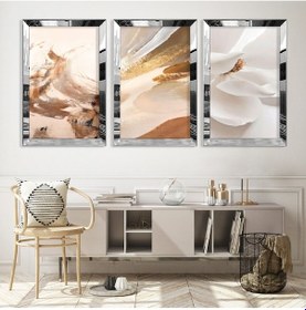 Resim Modern Çizim Gold Pleksi Kenar Mdf Tablo 