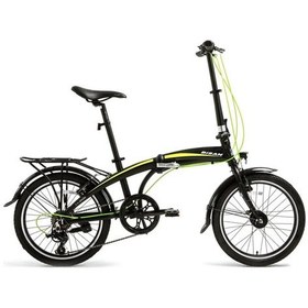 Resim Bisan Fx 3500-tourney Katlanır Bisiklet 32cm V 20 Jant 7 Vites Mat Siyah Sarı Çok Renkli 