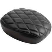 Resim Ronglight Siyah Eğimli Izgaralı Evrensel Motosiklet Arka Koltuk Yolcu Koltuğu Sırt Dayanağı 