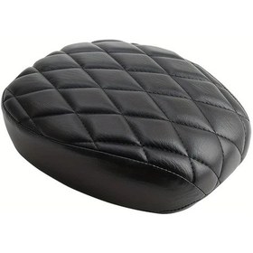 Resim Ronglight Siyah Eğimli Izgaralı Evrensel Motosiklet Arka Koltuk Yolcu Koltuğu Sırt Dayanağı 