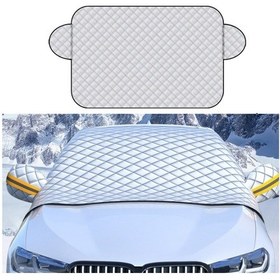 Resim Sones Suıtu R-3945 Araba Kış Ön Cam Kar Kalkanı Buz Çözme Güneşlik Kalınlaşmış Araba Giyim, Stil: Mıknatıssız Klipsli Kapı 