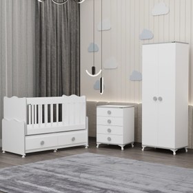 Resim Garaj Home Elegant Yıldız 2 Bebek Odası Takımı - Gri 