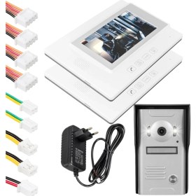 Resim LTG Nova 37M 1 Daire 7'' Görüntülü Diafon Kapı Zili Interkom Akıllı Ev Güvenliği Sistemi 