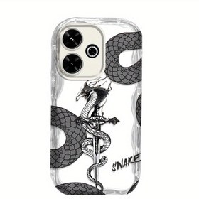 Resim Uygun Xiaomi Redmi 13 Tianyan Merdiven Cep Telefonu Kılıfı Kılıç ve Yılan Şok Emici Zarif Kir Dirençli Grafiti Kaymaz Komik Sevimli Yüksek Kaliteli Tasarım Yeni Moda Kişilik Tarzı Canlılık Trendi Yaratıcı Animasyon Zarif Taze Niş İlginç Güzel Popüler Dayanıklı Leke Dirençli Çarpışma Koruma Çok Yönlü Hediye Dokulu Hava Yastığı Hafif Sevimli Japon Genç Kız Benzersiz Oynak İyi Davranışlı Sevimli Rahat Kore Basit Karikatür 