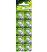 Resim GP GPA76-2C10 LR44 AG13 Alkalin Düğme Pil 10'lu Paket 