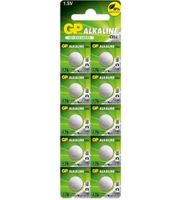 Resim GP GPA76-2C10 LR44 AG13 Alkalin Düğme Pil 10'lu Paket 