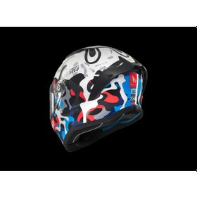Resim Mt Helmets Mt Stınger Yozu A7 Motosiklet Kaskı Mavi Beyaz 