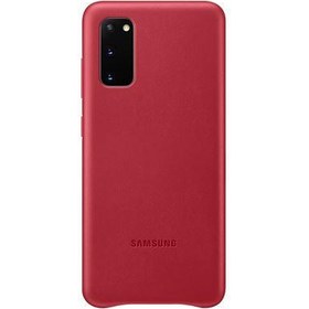 Resim Samsung S20 Deri Kılıf - Kırmızı EF-VG980LREGWW 