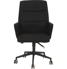 Resim Hunt Mobilya Vaga Siyah Kumaş Ofis Çalışma Koltuğu 