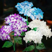 Resim Güneş Enerjili Hortensia LED Bahçe Lambası - Bahçeler, Çimler ve Dekoratif Gece Aydınlatması İçin Uygun 