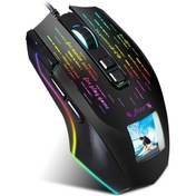 Resim Reedark Hxsj J500 Usb Kablolu Oyuncu Mouse Rgb Oyuncu Mouse Ekran Altı Ayarlanabilir DPI Masaüstü Dizüstü Bilgisayar İçin 