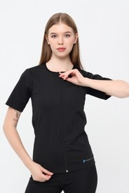 Resim Thermal GYM Sauna Fermuarlı Body & Premium Agraflı Sauna Tayt Takım 2013 – Termal İncelme ve Terletme Seti - L 