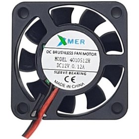 Resim 40X40X10mm 12V 0.12A 2P XMER Fan 