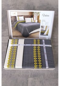 Resim Tivoli Çift Kişilik 4 Parça Havuzlu Pike Takımı-valerie-antrasit Antrasit 