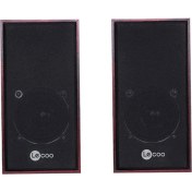 Resim Lenovo DS105 Lecoo Kompakt Masaüstü Ahşap 5W Rgb Aydınlatmalı Usb+3.5mm Jacklı Siyah Hoparlör 
