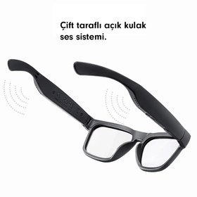 Resim OhO sunshine A8 Pro Akıllı Gözlük - Bluetooth 5.2, Açık Kulak Ses Sistemi ve Mavi Işık Korumalı 