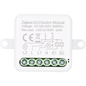 Resim Symbee Zigbee 3.0 Akıllı Anahtar Modülü, 2 Yollu Kontrol, Abs Malzeme, Geniş Çalışma Aralığı, Ev Aletleri Ve Aydınlatma İçin İdeal 