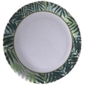 Resim Yaprak Desenli Karton Tabak 