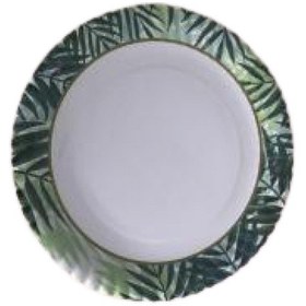 Resim Yaprak Desenli Karton Tabak 