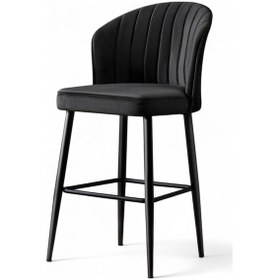 Resim Mymassa Rubi Bar Sandalyesi Siyah 