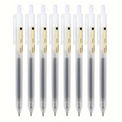 Resim 8 adet 8 adet/ Seti Çekilebilir Jel Kalem Seti Siyah/Kırmızı/Mavi Yuvarlak Tükenmez Kalem 0.5Mm Dolum Ofis Aksesuarları Okul Malzemeleri Kırtasiye 