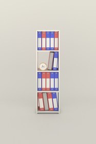 Resim Kenzlife Klasörlük Raflı Börteçin Byz 140*40*30 Kitaplık Ofis Arkalıksız 