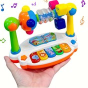 Resim Mini Çocuklar için Piyano Müzik Oyuncak Ritim Oyunu ve Şarkı Etkinliği Öğrenme Oyuncak Doğum Günü Hediyesi Paskalya Hediyesi 