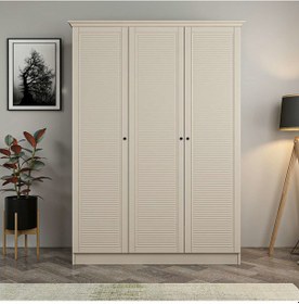 Resim Kale 3 Kapaklı 2ç Taçlı Dolap Kumtaşı Mebran Panjur Kumtaşı 210cm Kumtaşı 