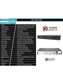 Resim Sony 4'lü 5mp Lens Ahd Full Paket Güvenlik Kamerası 