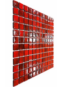 Resim MozaiKristaL Yaşam Alanlarının Tüm Yüzeyleri Için 25x25 Mm Cam Mozaik ( 1 Koli = 10 File Karo = 1 M2 Fiyatıdır ) 