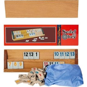 Resim No35 Eser Yetişkin Orta Boy Ağaç Okey Takımı 