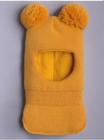 Resim Sweet Moment Çocuk Kışlık Örgü Şapka Kask 138254755 Hardal Rengi 