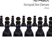 Resim İleri Trafik 10'lu Kompozit Sınır Elemanı Seti 47 cm 