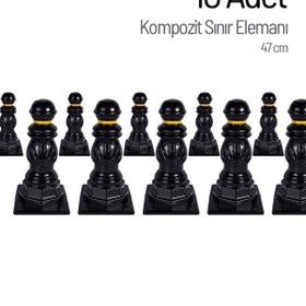 Resim İleri Trafik 10'lu Kompozit Sınır Elemanı Seti 47 cm 