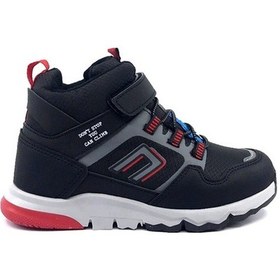 Resim Cool Trex Siyah Kırmızı Softshell Mevsimlik Erkek Çocuk Bot 