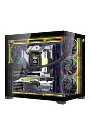 Resim Next Gaming Alpha Neon 750W 80+ Bronze Power 7x ARGB Fan Kumanda ve Kontrolcü ATX Boş Bilgisayar Kasası Siyah 