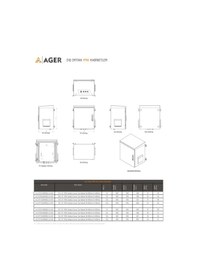 Resim Ager 12u 600x600 Ag-ot12u6060b2-d-a-m1-12u6060 Montajlı Outdoor Duvar Tipi Tek Cidarlı Kabinet On Metal Kapakd-b2 7035 Dıs Ortam 