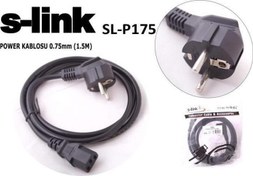 Resim SL-P175 1.5mt 0.75mm Power Elektrik Kablosu S-Link