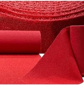Resim KAYMAZ TABAN HALI KIVIRCIK PASPAS 14 MM KIRMIZI SU EMİCİ İŞ YERİ APARTMAN KAYMAZ KIVIRCIK PASPAS kırmızı-100 x 450 