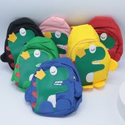 Resim Dinozor Karikatür Göğüs Çantası - Gençler için Sevimli Naylon Crossbody Sırt Çantası, Ön Fermuarlı Cebi ile Hafif ve Dayanıklı, Okul ve Geziler için Mükemmel, Mavi, Yeşil, Pembe, Turuncu ve Sarı Renklerde Mevcut, Dinozor Aksesuarları 