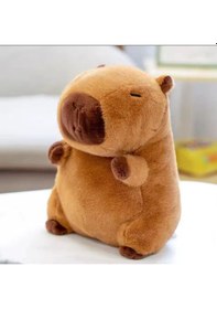 Resim Capybara Peluş Oyuncak Capy Bara Peluş Uyku Arkadaşı Kawaii Anime Büyük Hediye Peluş 