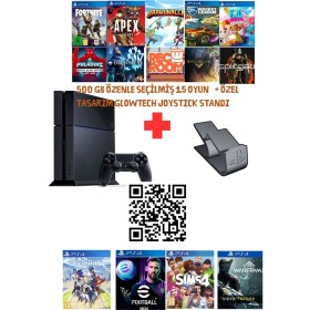 Resim Playstation 4 Fat Kasa 500 GB +Yenilenmiş + 2. Ps4 Kol + 15 Dijital Oyun 