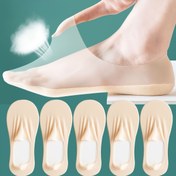 Resim 5 Çift Kadın Yazlık Tekne Çorapları - Günlük Kullanım & Tatil Hediyeleri için Hafif Nefes Alabilir Kaymaz Görünmez Ayak Bileği Çorapları, Takviyeli Topuklu, Minimalist Tasarım, Rahat Kalıp, Yaşam Tarzı 